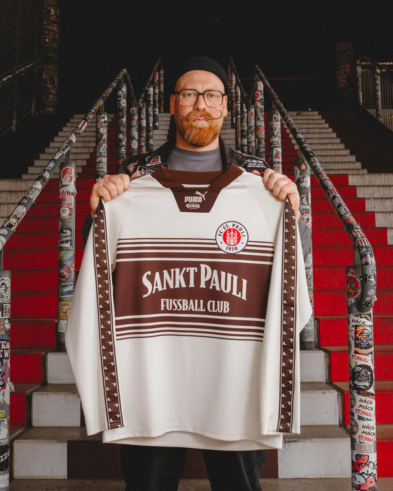 FC St. Pauli FCSP KING Long Sleeve Jersey Off White